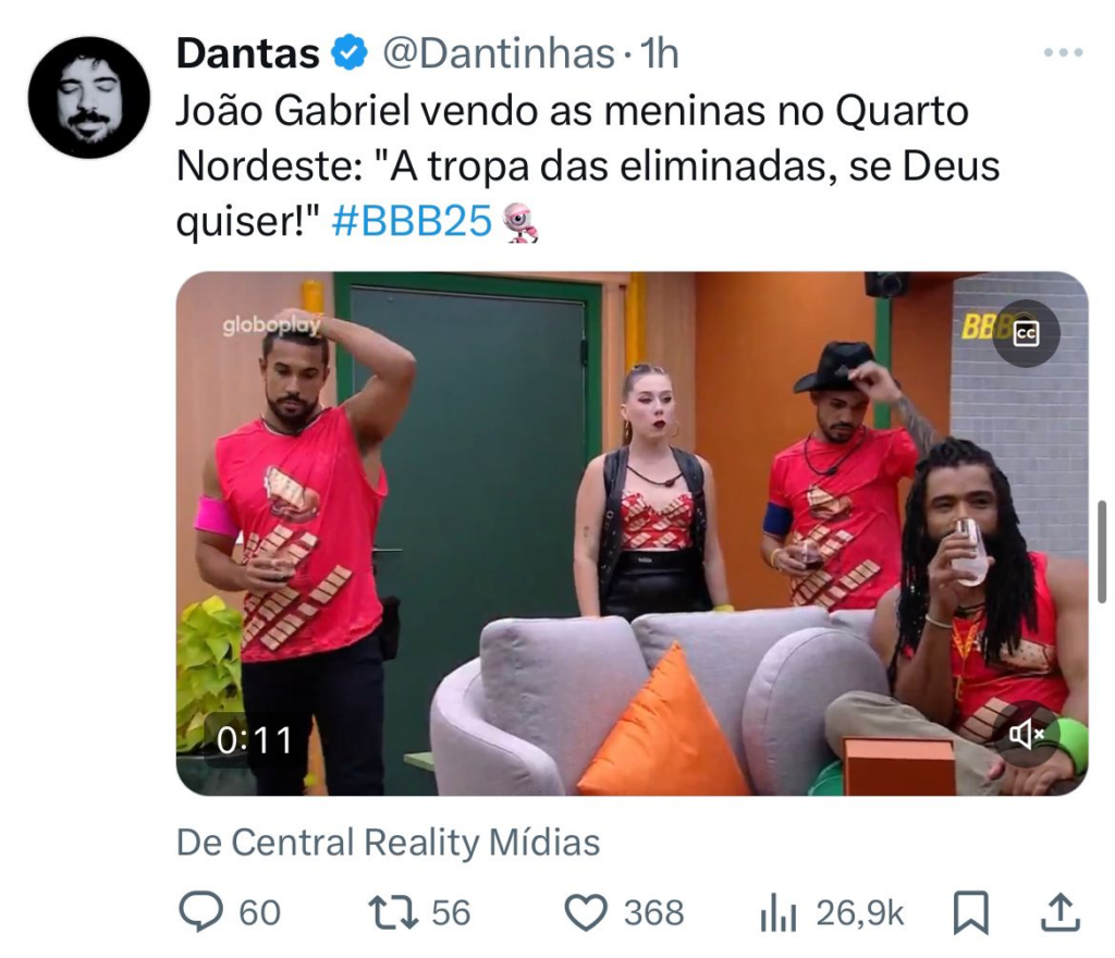 É o poder? Liderança do BBB 25 destrava lado vilão de Diogo e reality começa a tomar rumo