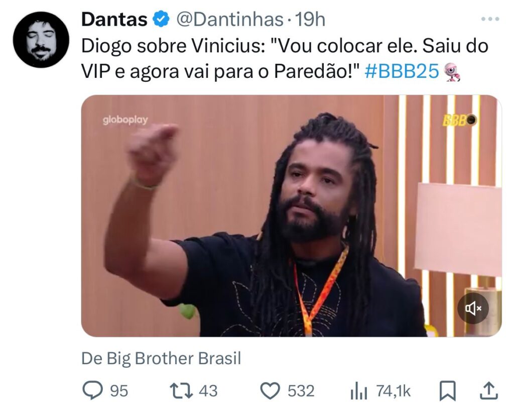 É o poder? Liderança do BBB 25 destrava lado vilão de Diogo e reality começa a tomar rumo